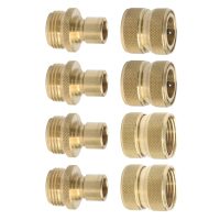 BC-8A Brass hose quick connect 4male+4female