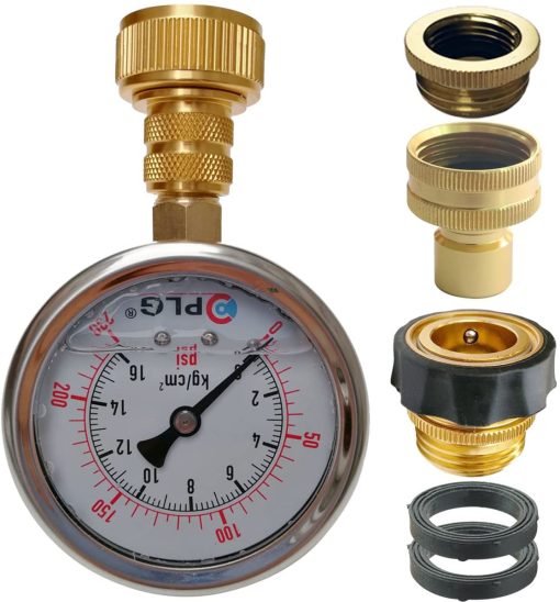 water pressure test gauge