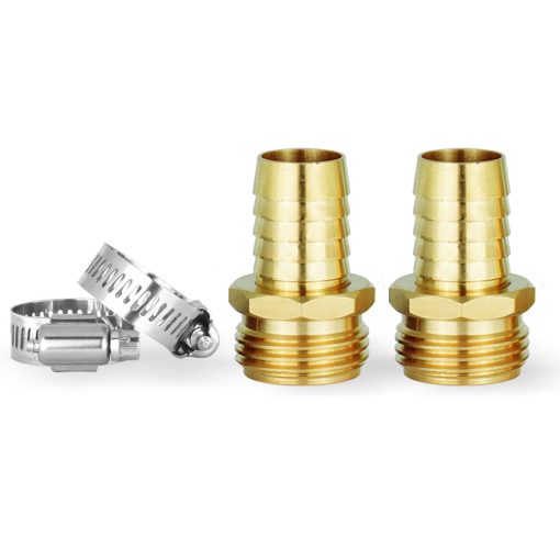 brass hose repair fitting -2 male