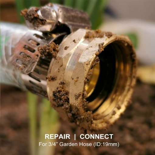 brass hose repair fitting -5