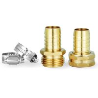 brass hose repair fitting -male and female